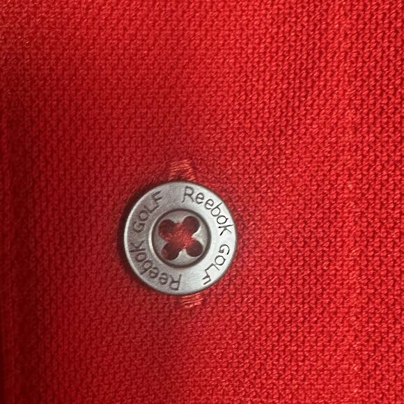 Reebok Big & Tall Golf Polo Shirt Mens 3XLT Red Moisture Wicking Athletic Fit - Picture 6 of 9
